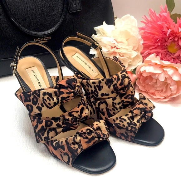 Antonio Melani Vilada Leopard Heels Size 8 - Picture 7 of 8